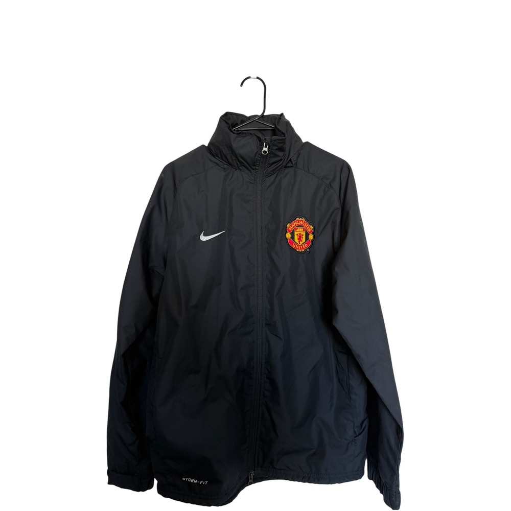 Nike Manchester United Storm-Fit Rain Jacket Mens Black Full Zip Windbreaker M